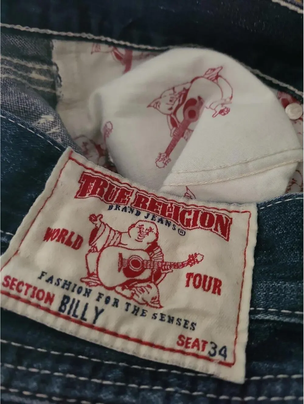 True Religion Jeans Billy Sz 34 blue jeans
